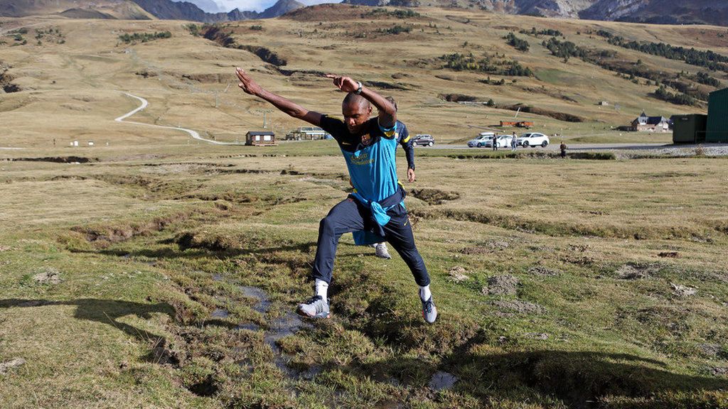 Abidal hace una parada en Val d'Aran para continuar con su trabajo de recuperación Abidal hace una parada en Val d'Aran para continuar con su trabajo de recuperación
