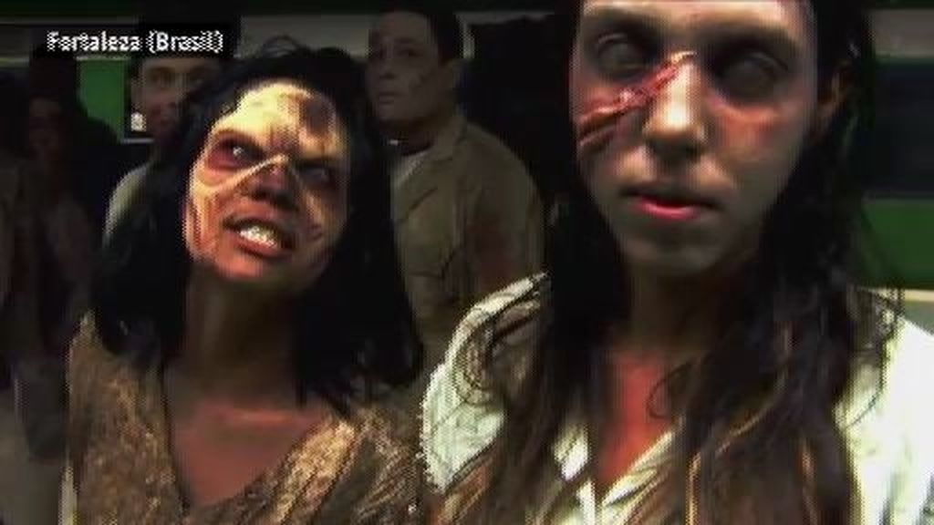 Terror zombie en el metro de Brasil