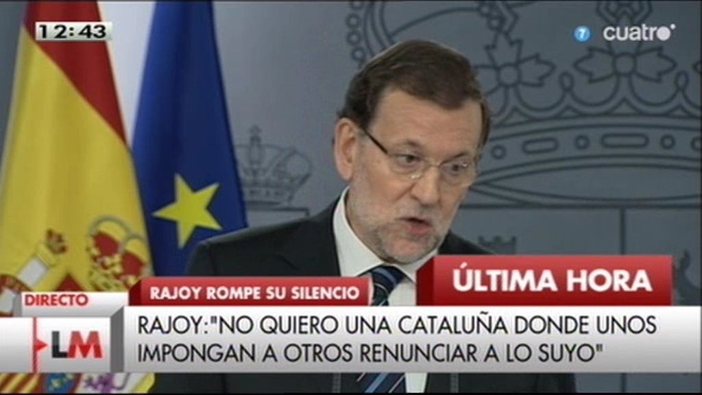 La rueda de prensa de Rajoy, a la carta