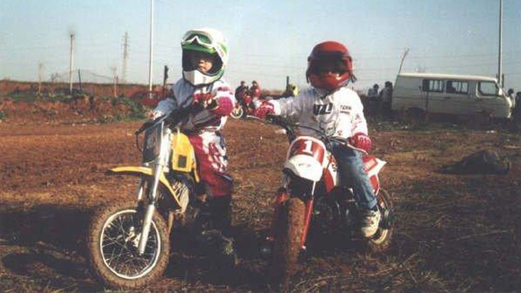 El pequeño Pedrosa ya posaba como un campeón