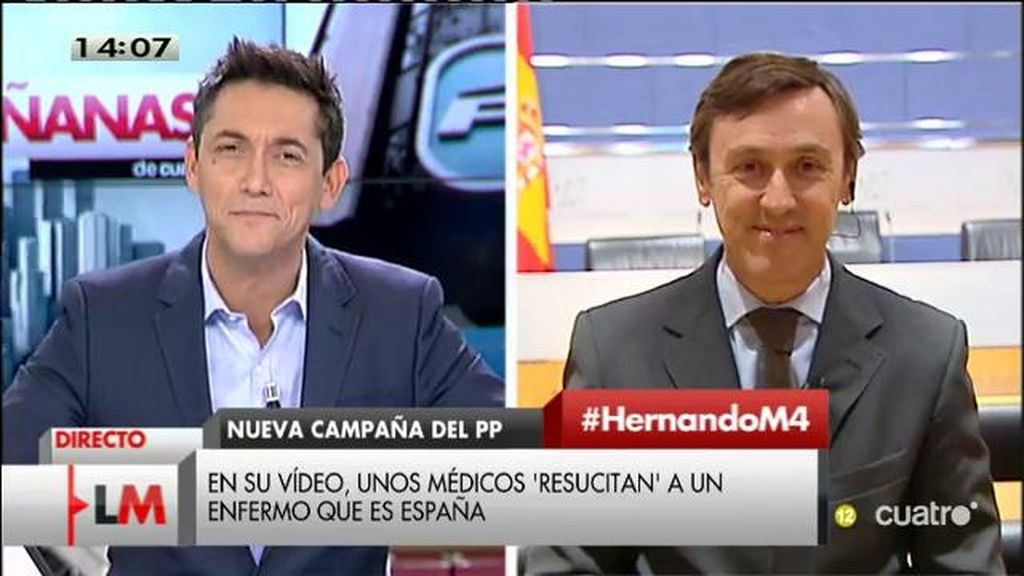 Rafael Hernando: "España era el enfermo de Europa y la cosa ha cambiado a mejor"