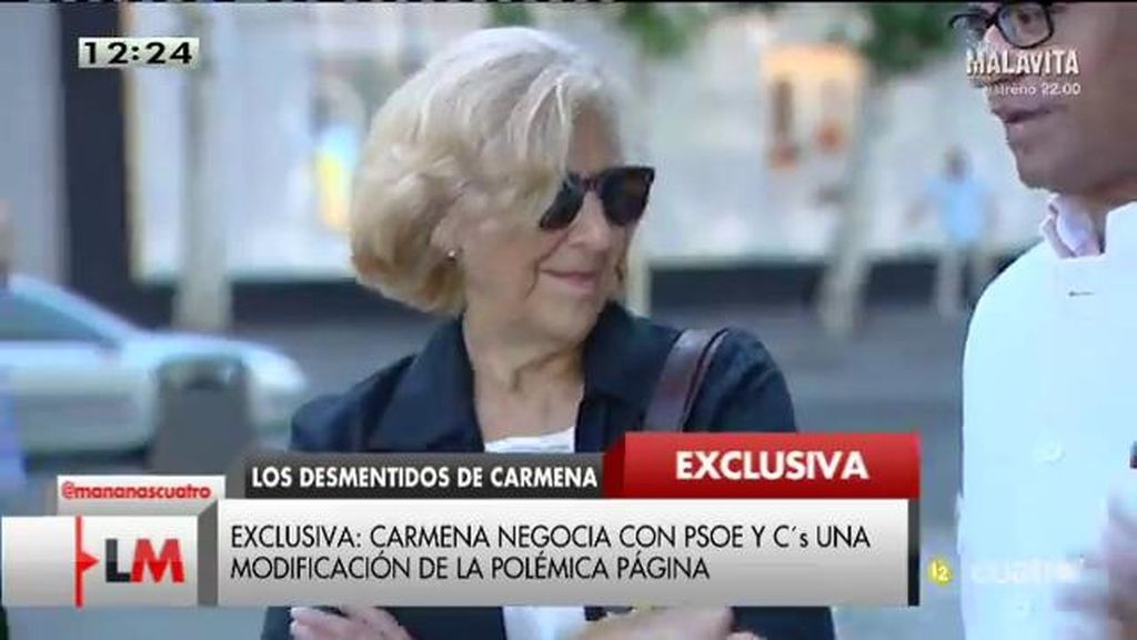 Exclusiva: Carmena negocia con PSOE y Ciudadanos modificar 'Versión Original'