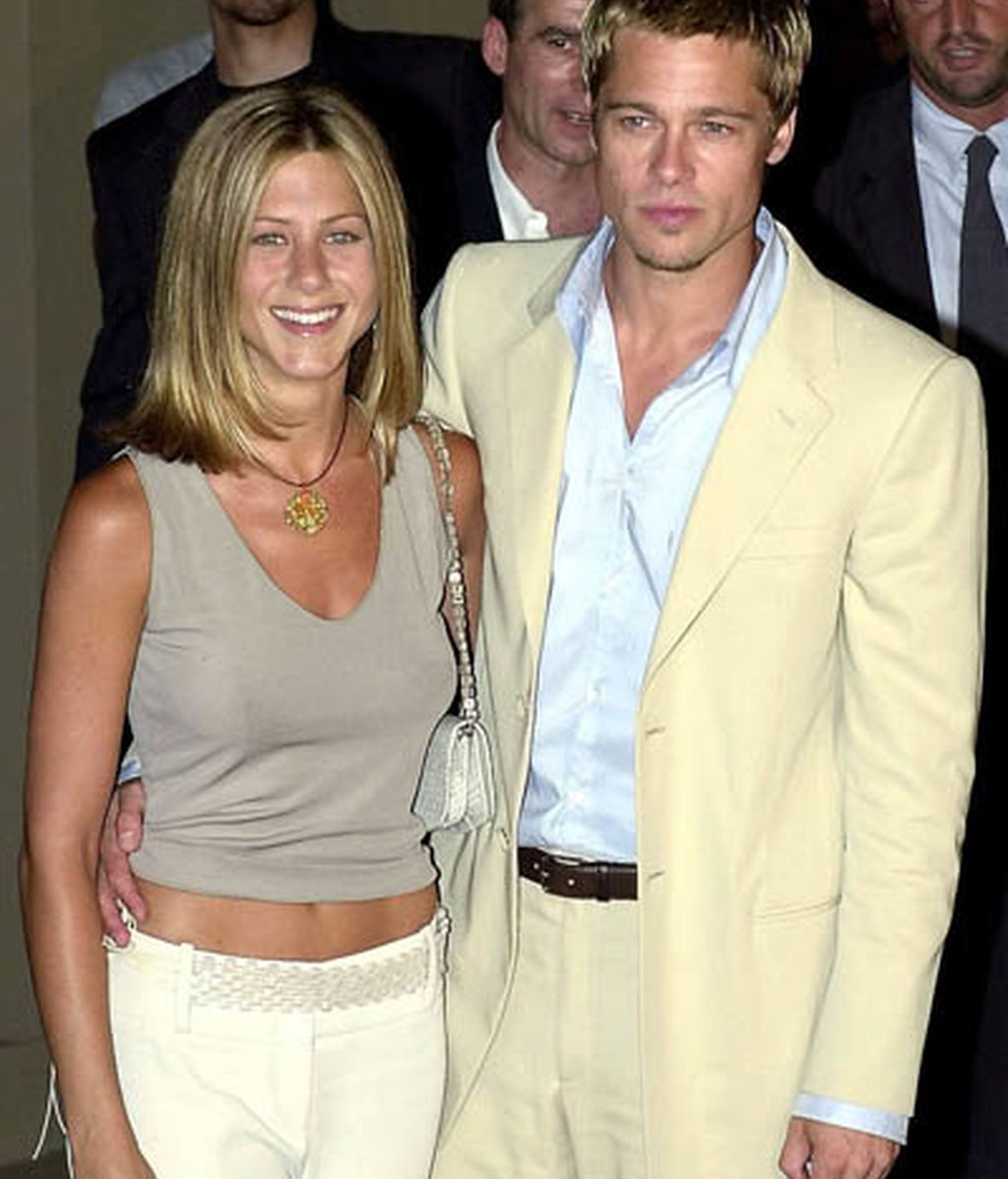 Con Brad Pitt a los 33 años