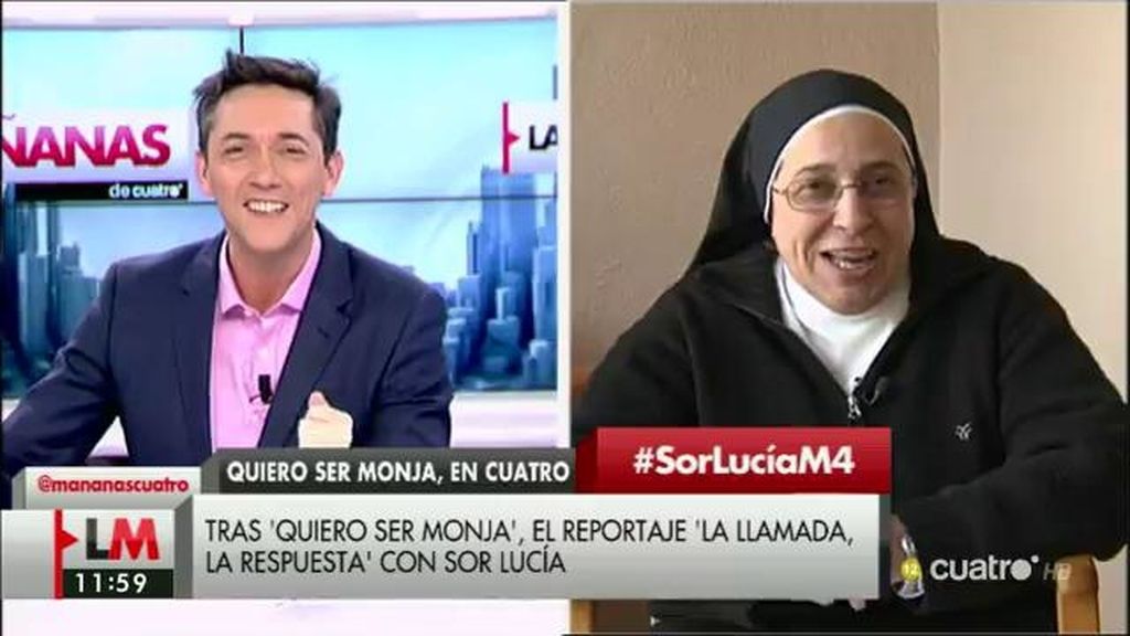 Tras 'Quiero ser monja', el reportaje ‘La llamada, la respuesta’, con Sor Lucía Caram