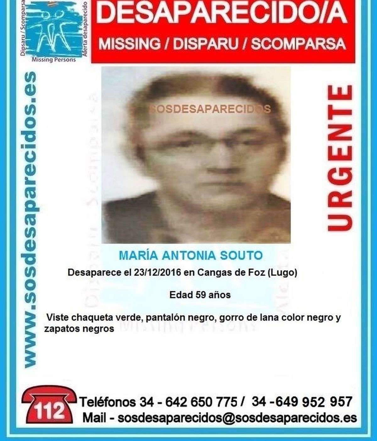 Desaparecida en Lugo