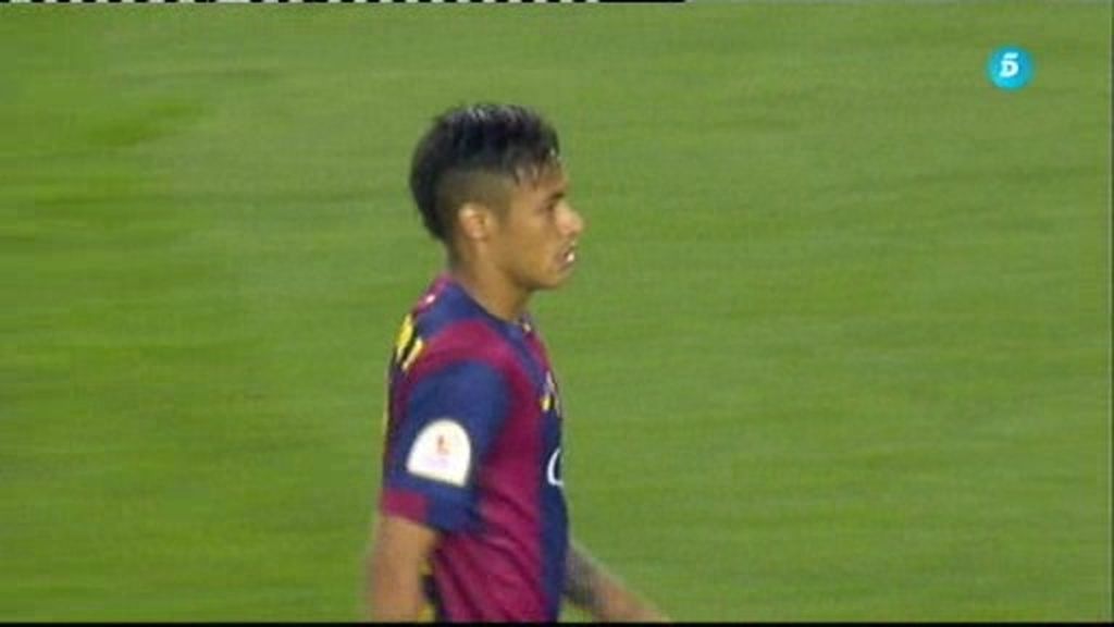 Gol anulado a Neymar por fuera de juego  en el minuto 9 de partido