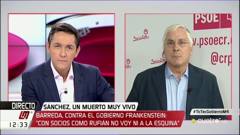 Barreda: “Creo que Sánchez está invalidado para volver a ser secretario general”