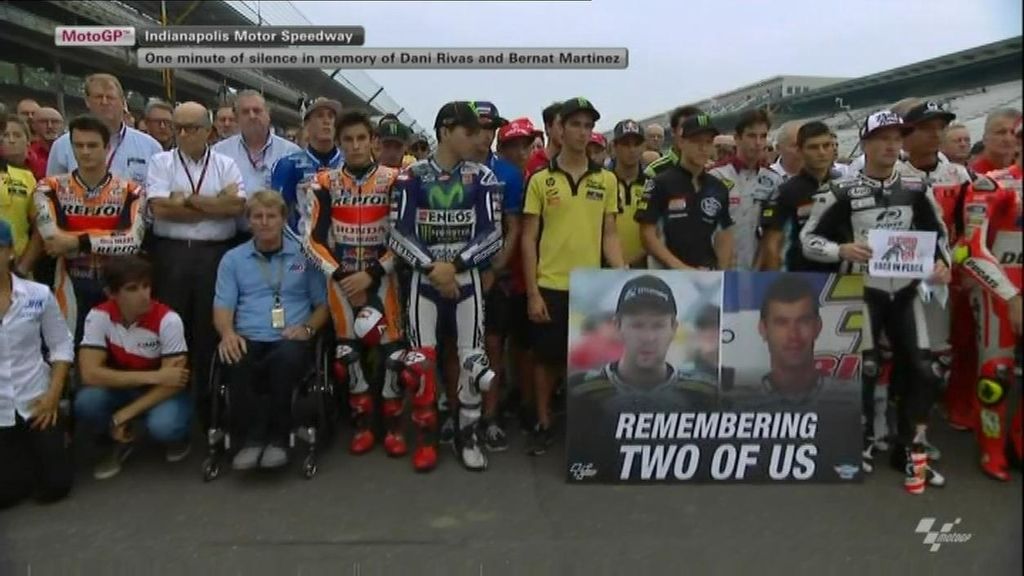 Toda la parrilla de MotoGP se une en el recuerdo a Dani Rivas y Bernat Martínez