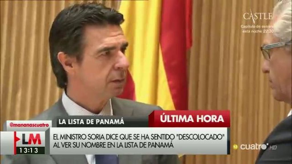 Soria desmiente la información de los 'Papeles de Panamá'