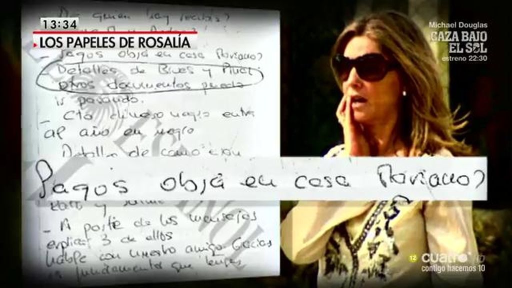 Los papeles de Rosalía: Presuntas anotaciones que apuntan a Rajoy