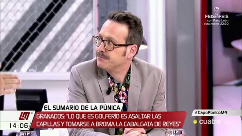 Joaquín Reyes, de Granados: "Me llama la atención que, estando como está, se preocupe de la cabalgata de reyes"