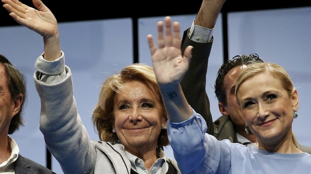 Esperanza Aguirre y Cristina Cifuentes, juntas de campaña