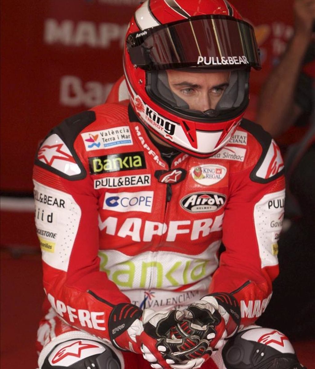 El piloto español de MotoGP, Héctor Barberá. EFE/Archivo El piloto español de MotoGP, Héctor Barberá. EFE/Archivo