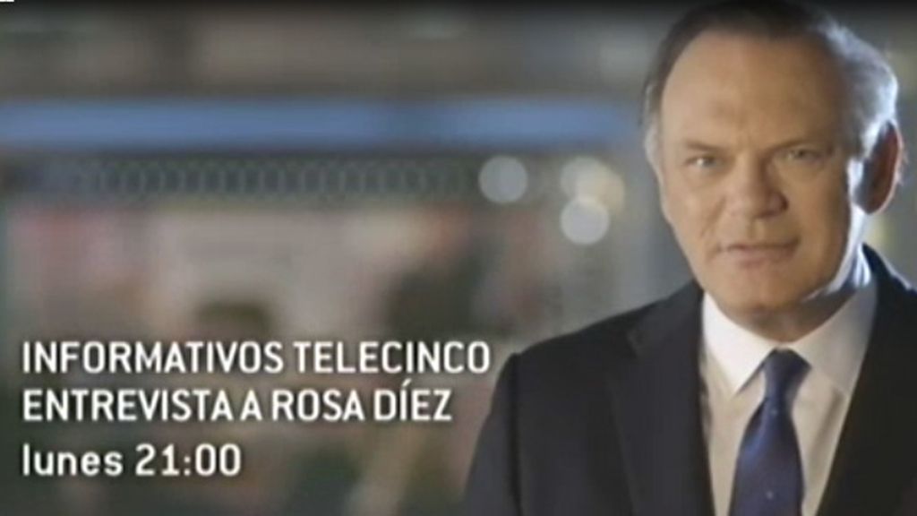 Pedro Piqueras entrevista a Rosa Díez este lunes a partir de las 21:00 horas