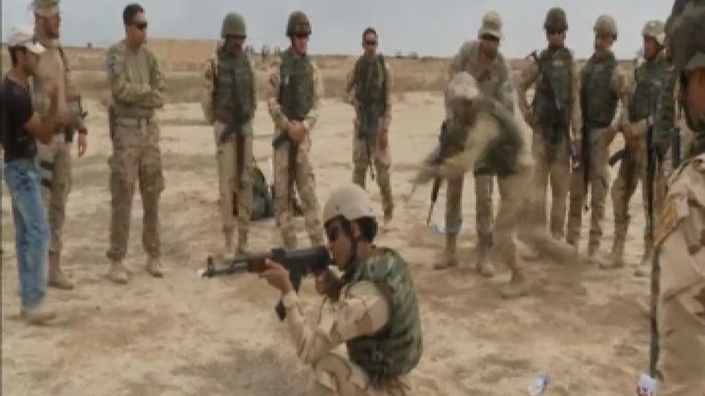 Militares españoles entrenan a las tropas iraquíes en Bagdad