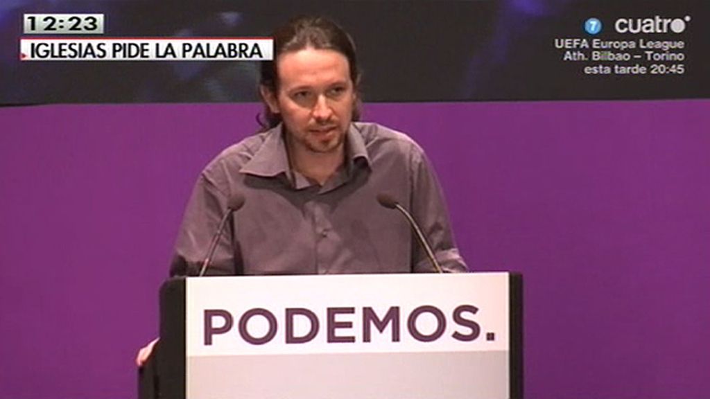 Pablo Iglesias: "Donde quiera y cuando quiera, señor Rajoy"