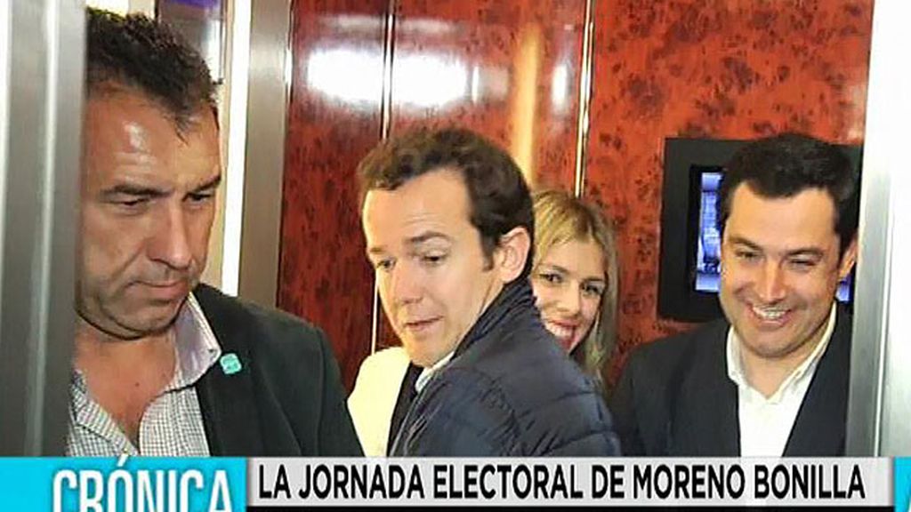 Así ha sido la jornada electoral de Juan Manuel Moreno Bonilla