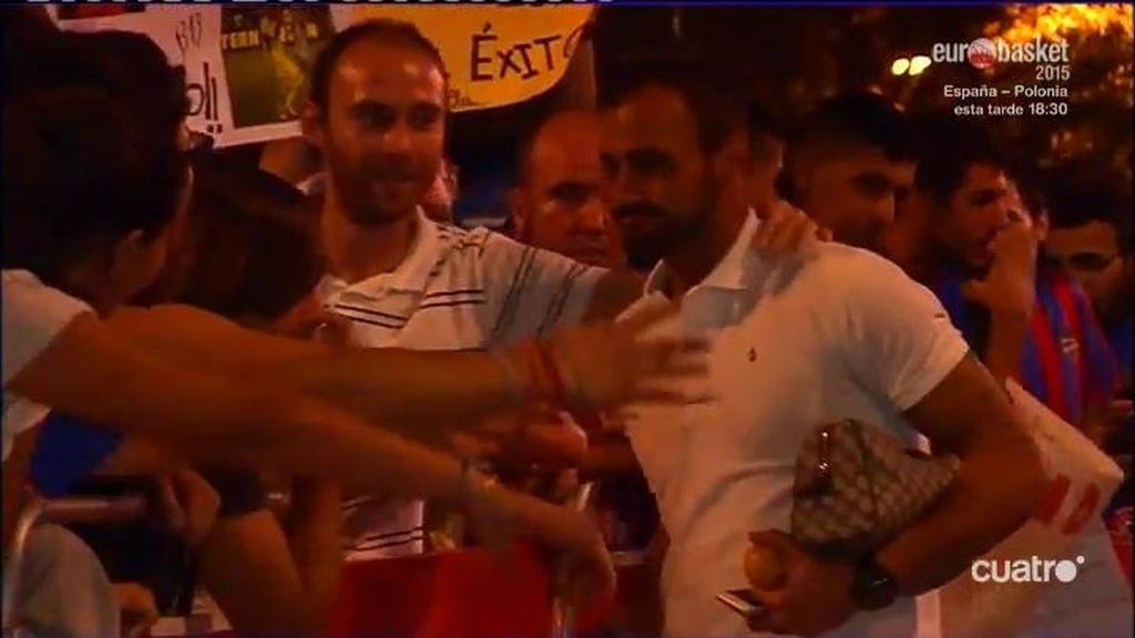 El cariño recibido por el Sevilla en Valencia
