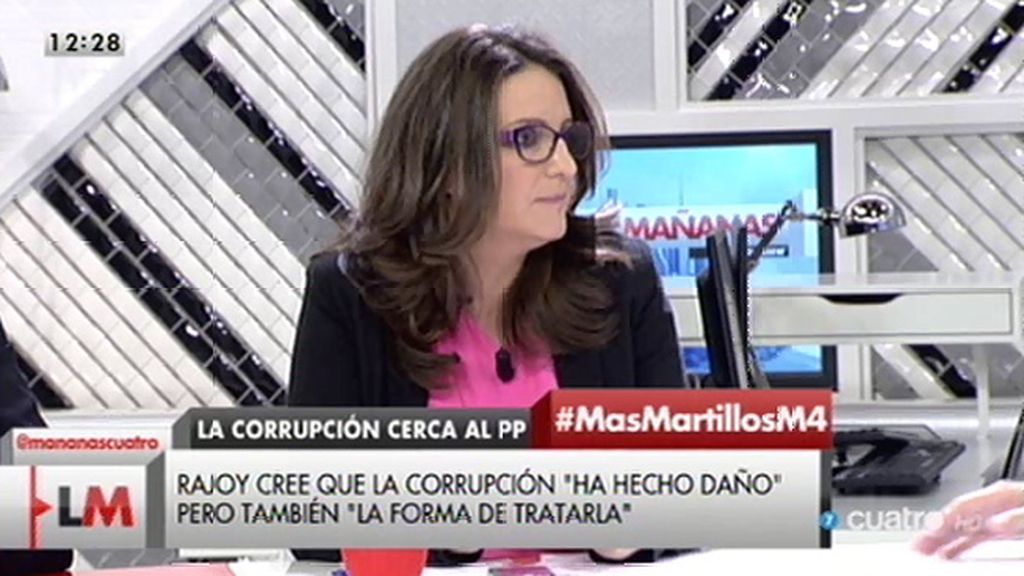 M.Oltra, de Rajoy: “Cuestionar que se sepa la verdad es cuestionar el estado de derecho”