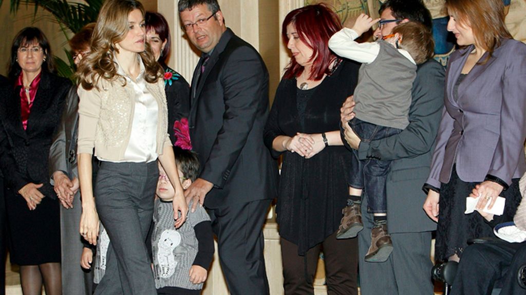 Letizia, solidaria en Zarzuela