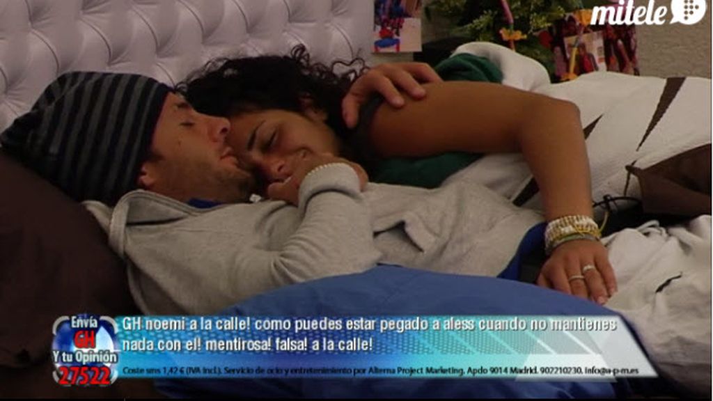 La pareja ha vuelto a dormir junta