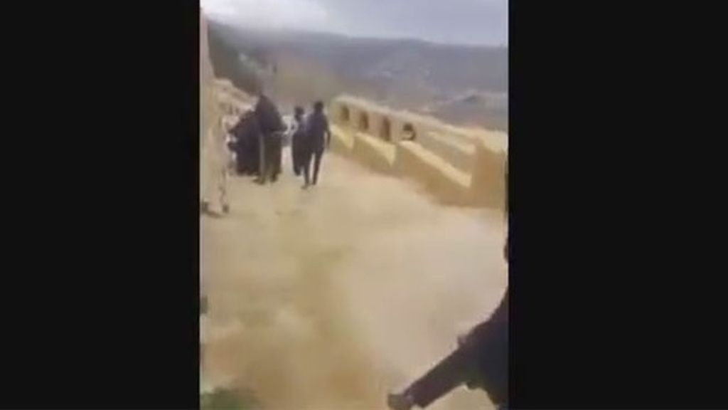 Momento del rescate de 14 rehenes en el castillo de Karak, en Jordania