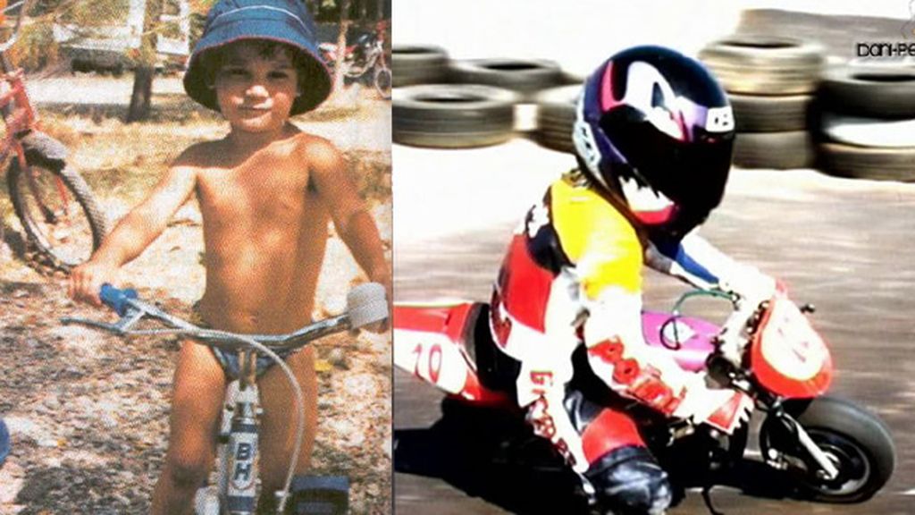 Dani Pedrosa, de la bici a la minibike