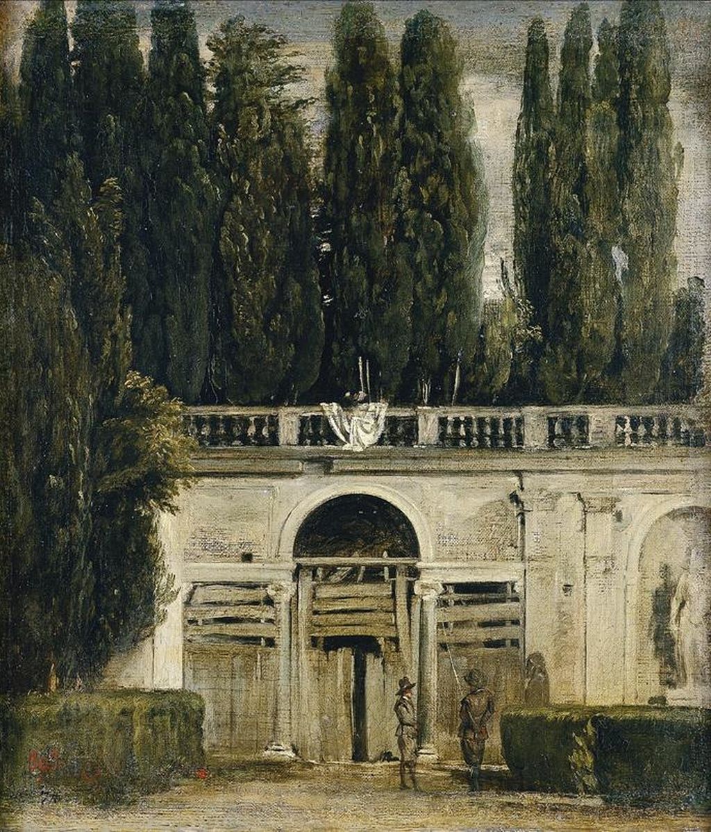 Fotografía facilitada por el Museo del Prado de "Vista del jardín de la Villa Medici en Roma", de Diego Velázquez, óleo sobre lienzo, 48,5 x 43 cm (1629 - 1630), propiedad de este museo, una de las obras de la exposición "ROMA: Naturaleza e Ideal. Paisajes. 1600-1650", que se podrán ver en la pinacoteca nacional del 5 de julio-25 de septiembre de 2011. EFE Fotografía facilitada por el Museo del Prado de "Vista del jardín de la Villa Medici en Roma", de Diego Velázquez, óleo sobre lienzo, 48,5 x 43 cm (1629 - 1630), propiedad de este museo, una de las obras de la exposición "ROMA: Naturaleza e Ideal. Paisajes. 1600-1650", que se podrán ver en la pinacoteca nacional del 5 de julio-25 de septiembre de 2011. EFE