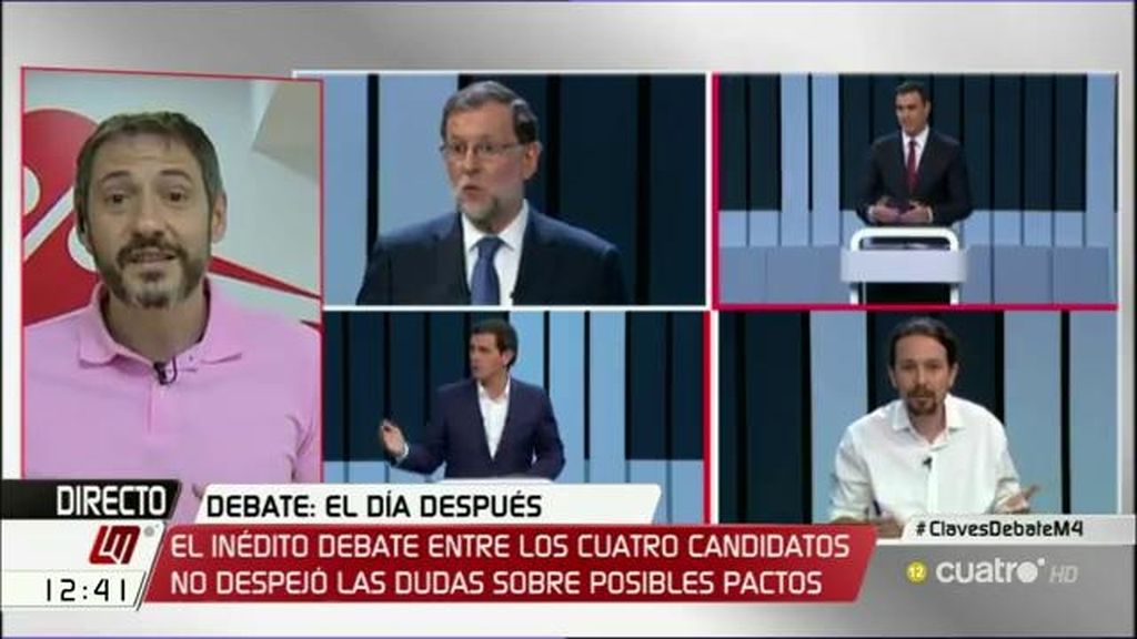 Ferrándiz, sobre el debate a cuatro: “No creo que haya mucha traslación de voto”