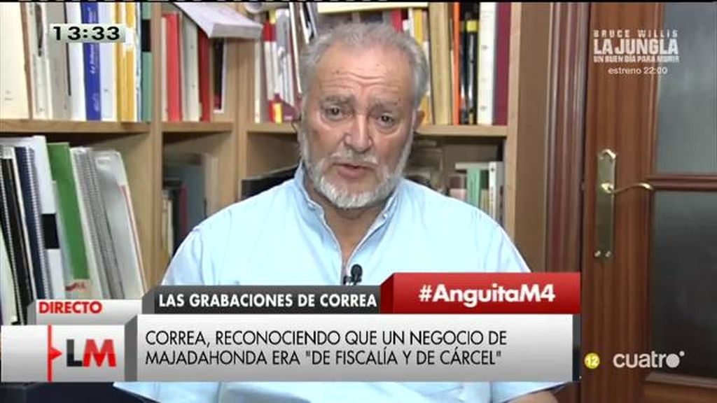 Julio Anguita: "Estos ladrones ya eran ladrones cuando llegaron a los cargos"