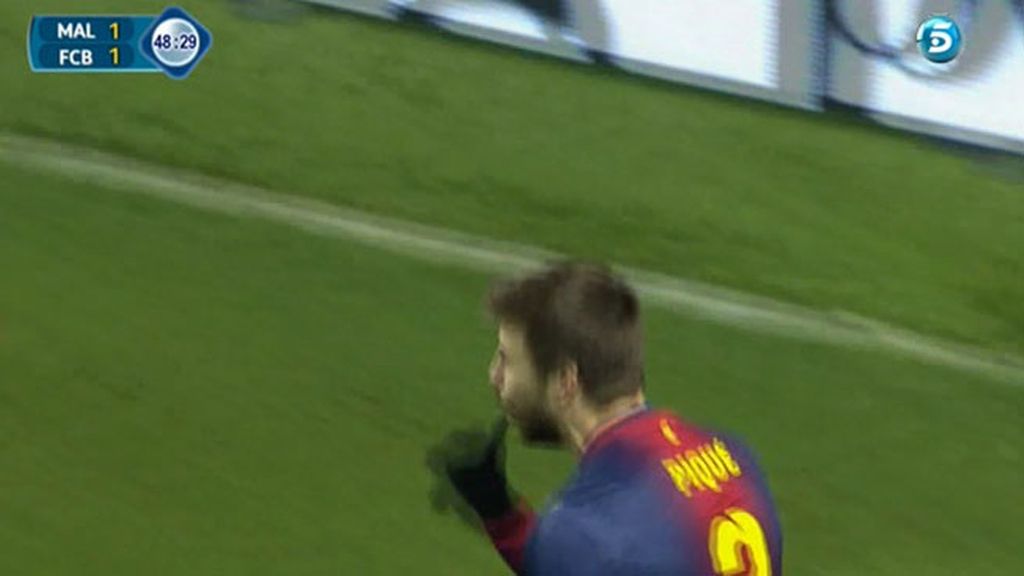 El primer gol de 'papá Piqué'