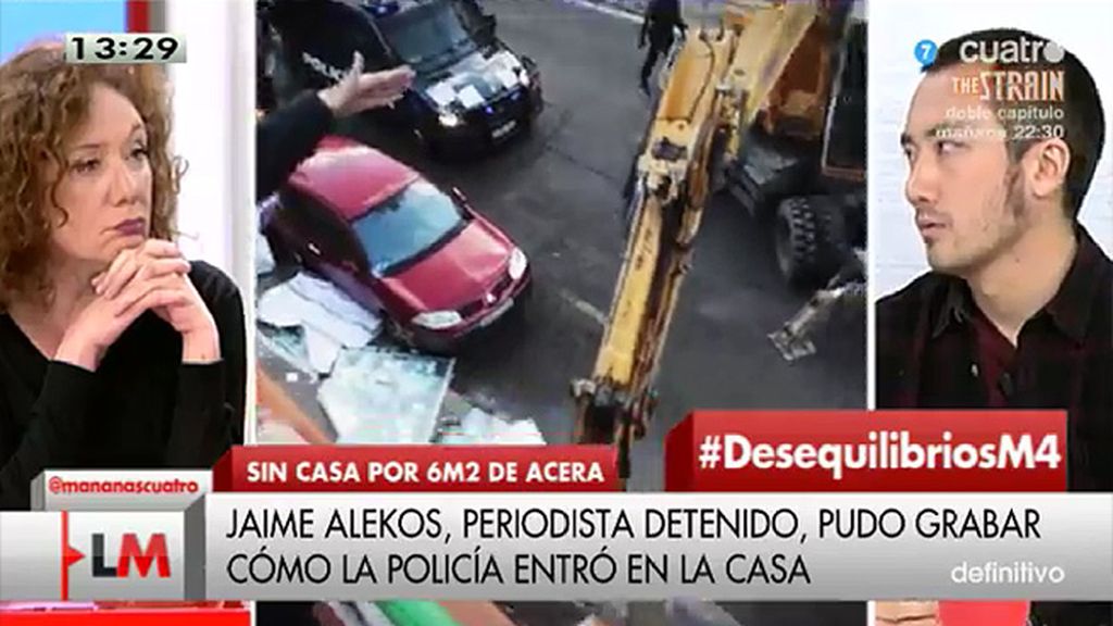 J. Alekos, periodista, nos cuenta cómo fue el desalojo en Madrid antes de su detención