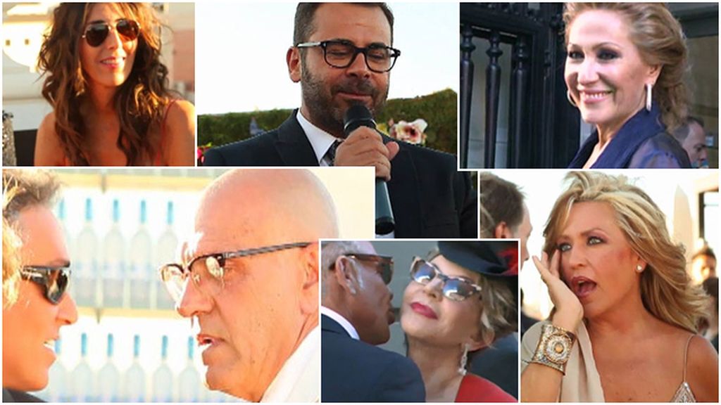 Colaboradores, directores, reporteros... El equipo, al completo en la boda de Carlota