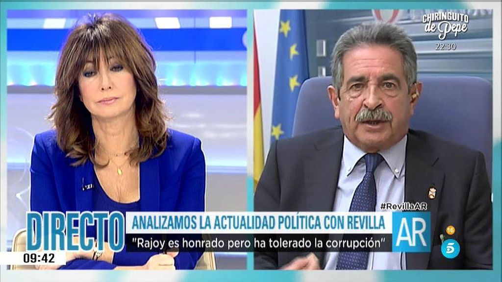 Revilla: "Rajoy no tiene ninguna posibilidad de ser presidente, en mayo habrá elecciones"