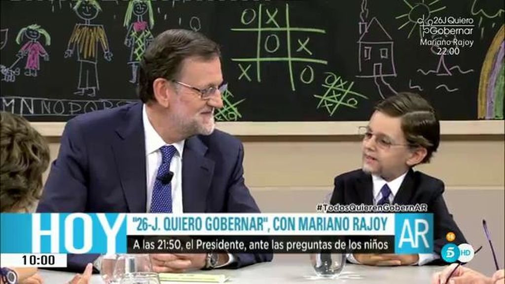 "¿Has aprendido ya inglés?" Los niños preguntan a Rajoy en '26-J. Quiero Gobernar'