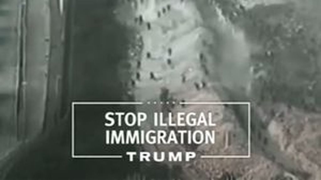 Trump usa imágenes de la valla de Melilla como si fuera la frontera entre México y EEUU