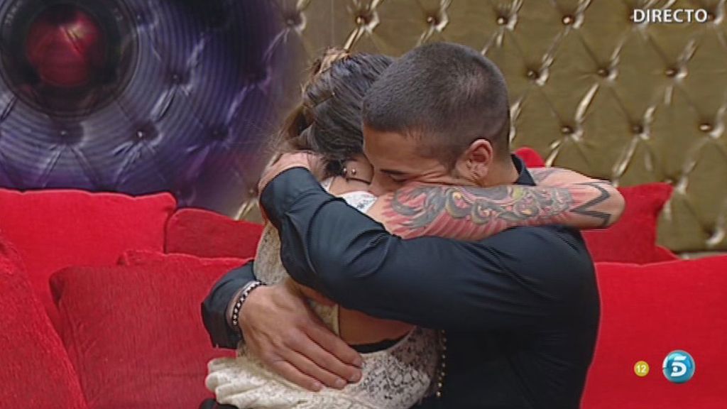 Los dos amigos no han parado de abrazarse