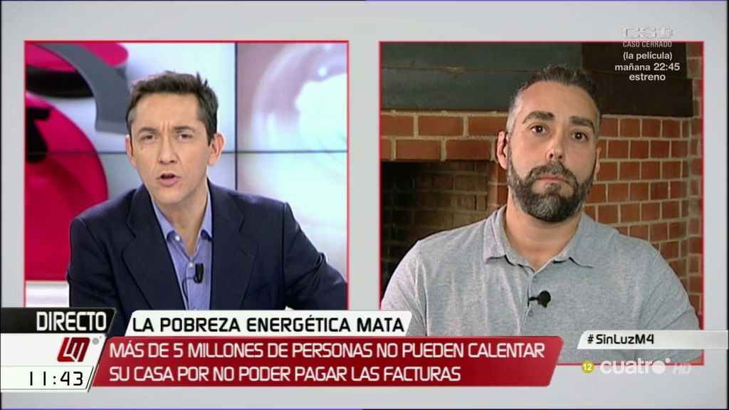 Rubén Sánchez afirma desde Facua que los políticos "trampean las leyes que prohíben los cortes de luz"