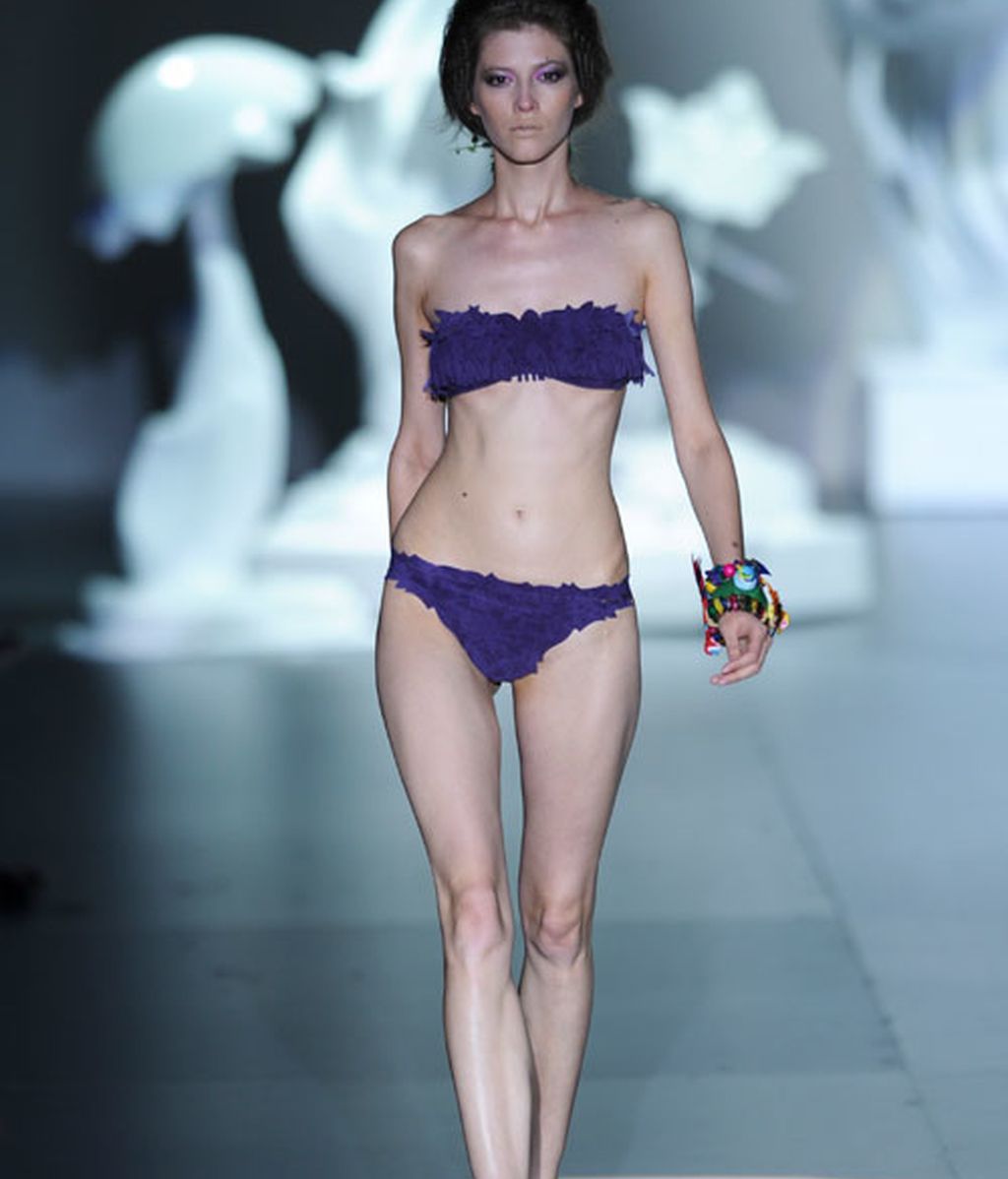 Baños en verde y rosa