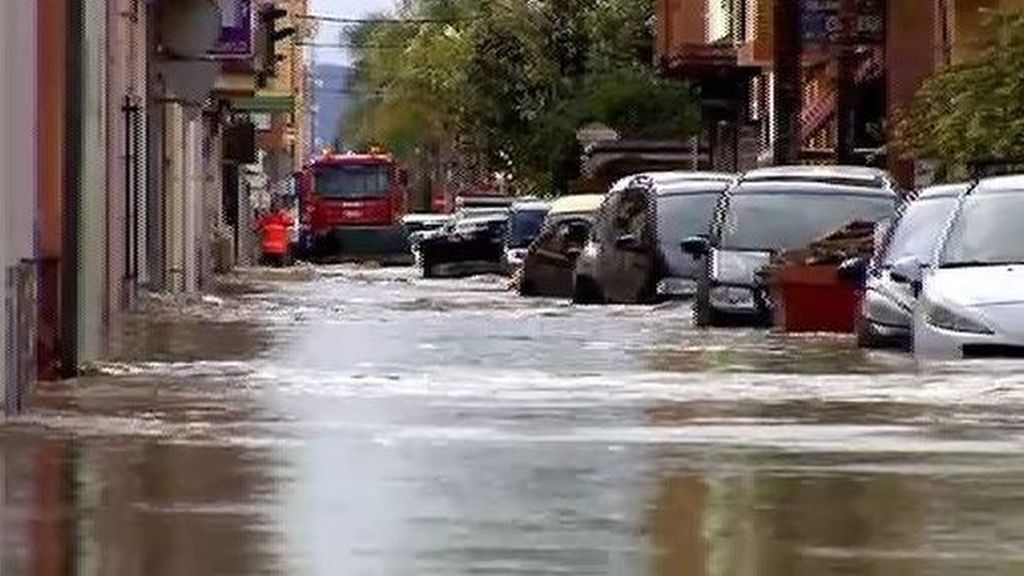 Fuertes lluvias en Los Alcázares, Murcia