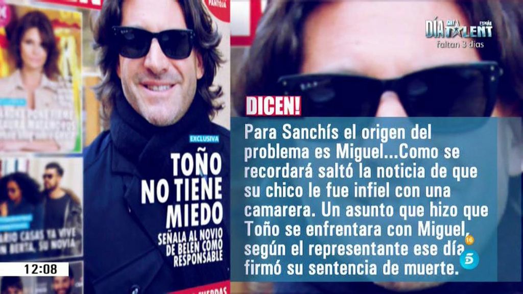 Toño Sanchís, en la revista 'Dicen': "España arderá cuando se sepa todo"