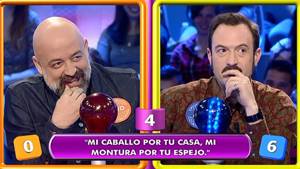 Goyo Jiménez le da una pista a Álex O'Dogherty: "Esto es 'Little apple"