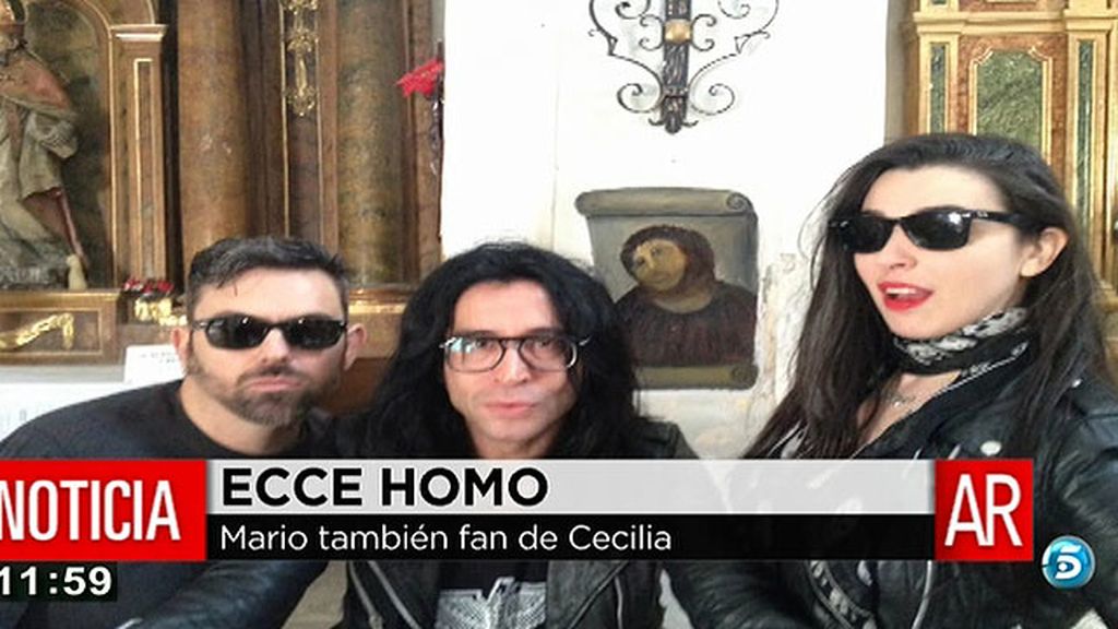 Mario Vaquerizo, fan de Cecilia, restauradora del Ecce Homo