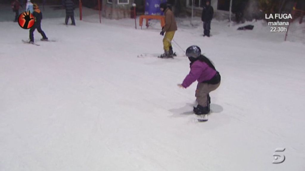 ¡Chiqui hace snowboard!