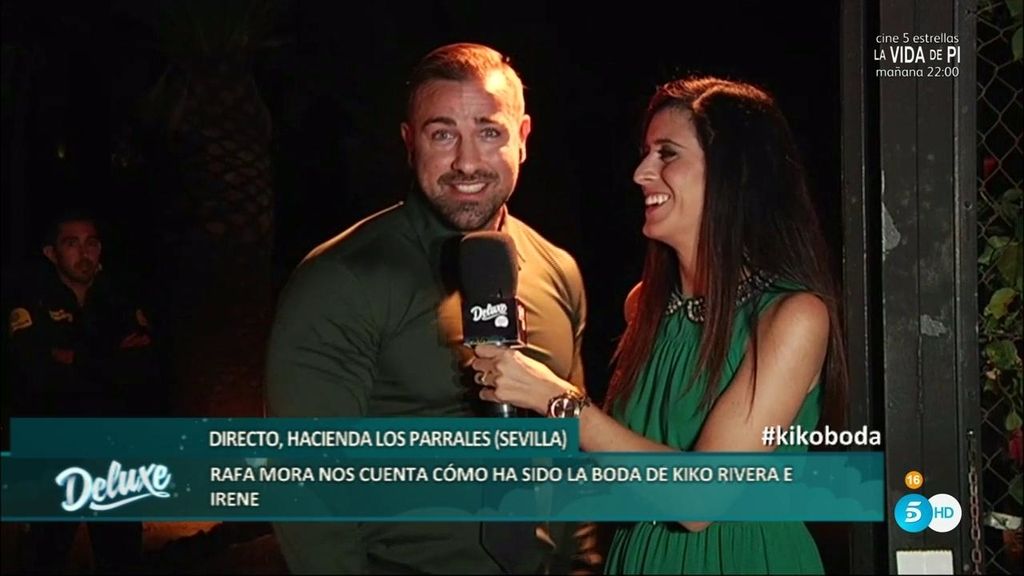 Rafa Mora: “Isabel Pantoja ha sido natural, se ha relacionado con todos en la boda"