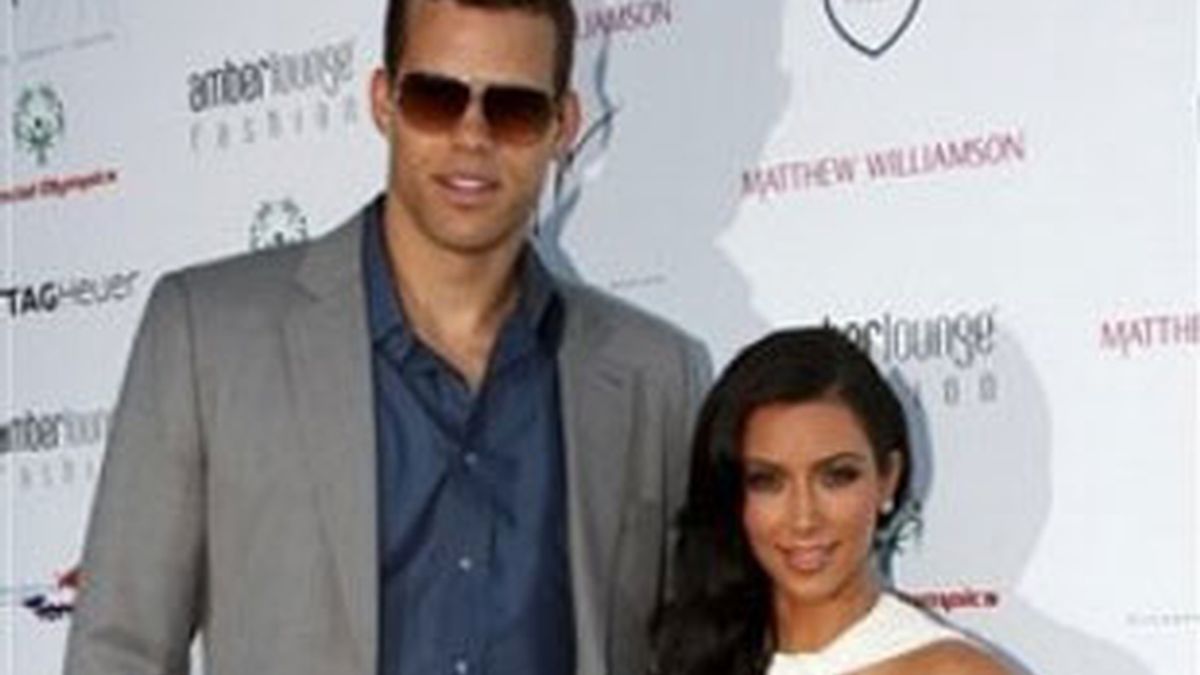 Kim Kardashian y Kris Humphries. Foto: AP