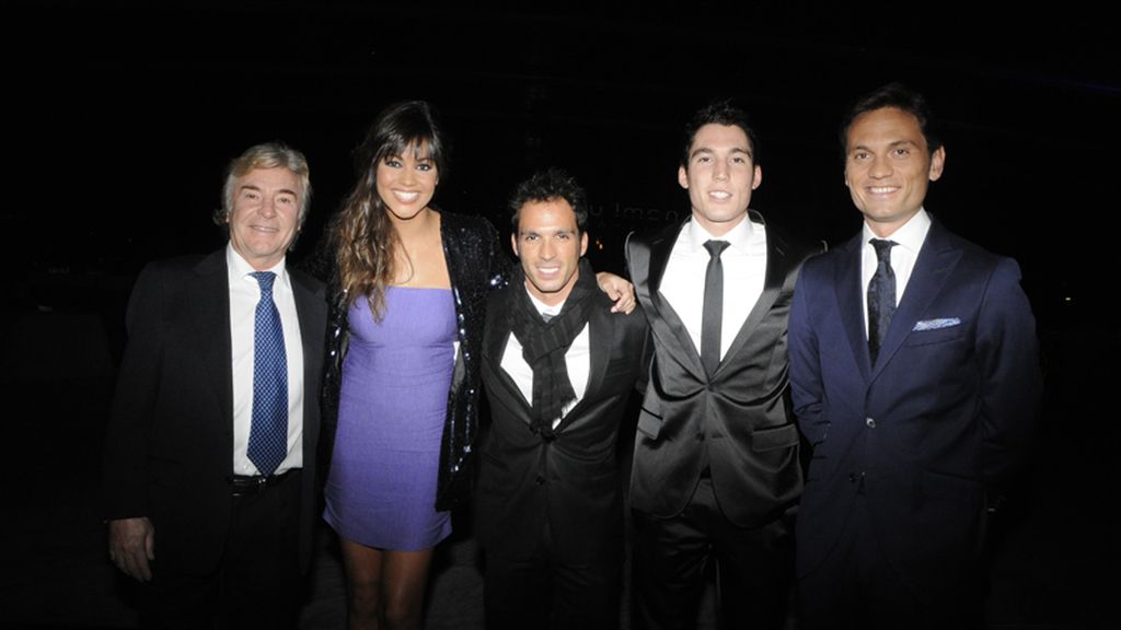 Ángel Nieto, Lara Álvarez, Toni Elias, Aleix Espargaró y Marco Rocha