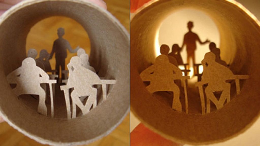 Obras de arte en papel higiénico