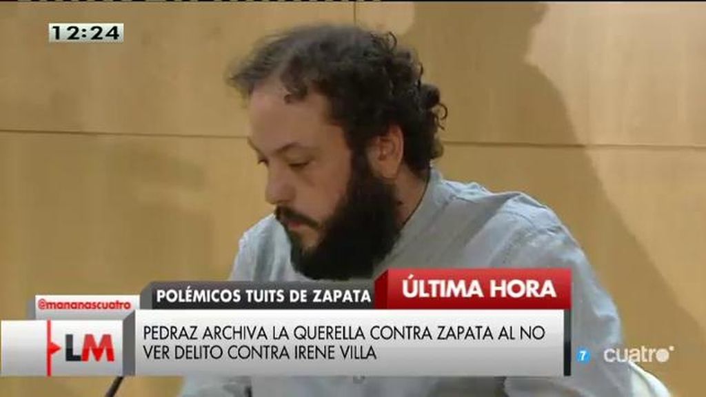 Pedraz archiva la querella contra Zapata