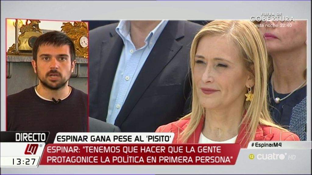 Ramón Espinar: "Estamos viendo en las encuestas el enfado del electorado socialista"